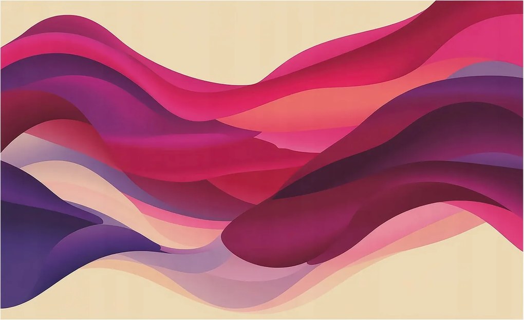 Fotótapéta Flizelin Tapéta Hálószoba és Nappali Folyékony hullámok 416x254