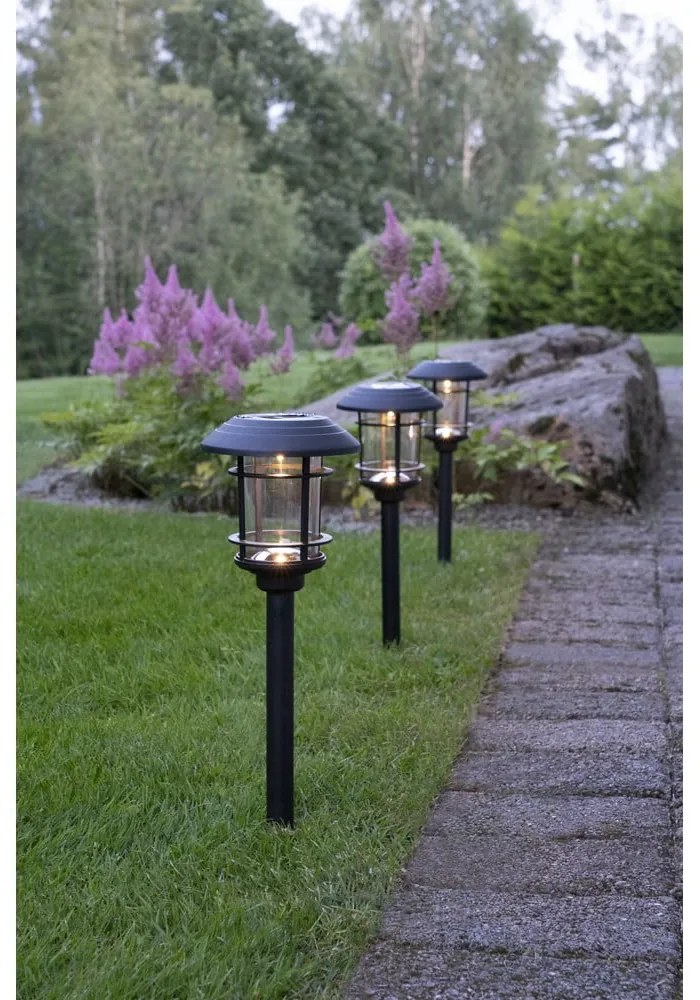 Fride 3 db kerti napelemes LED lámpa, magasság 34 cm - Star Trading