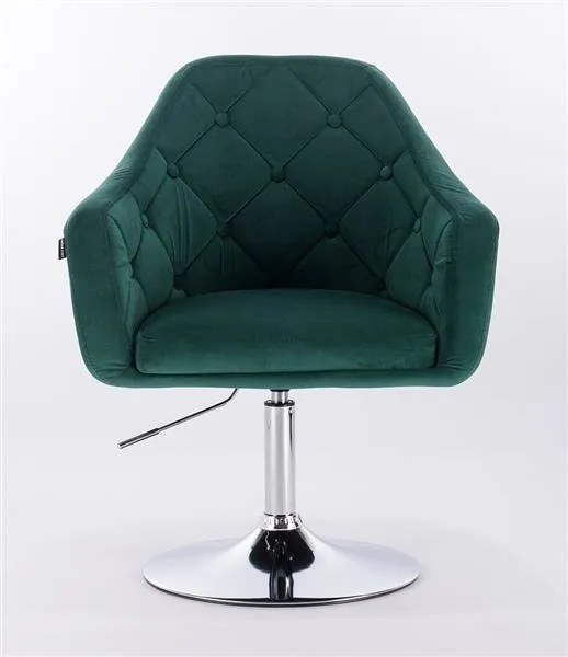 HR831 Sötétzöld Modern Velúr Szék