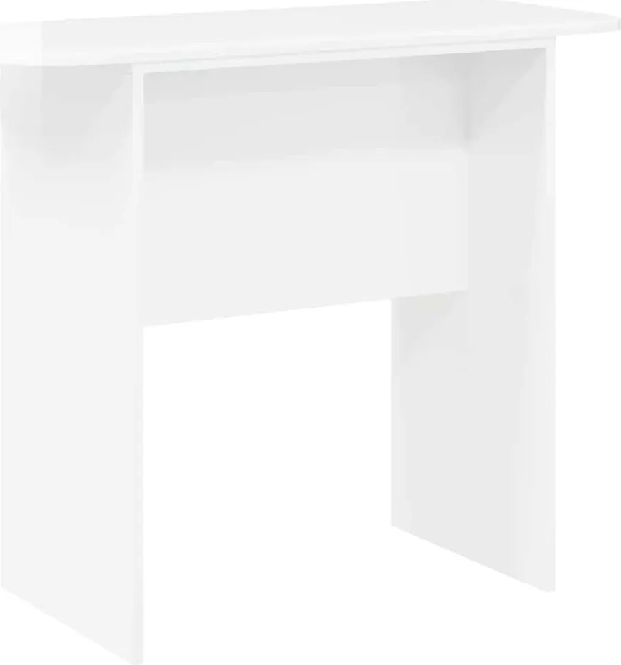 vidaXL Konzolasztal Magas Fényű Fehér 93 x 40 x 75 cm Faanyag