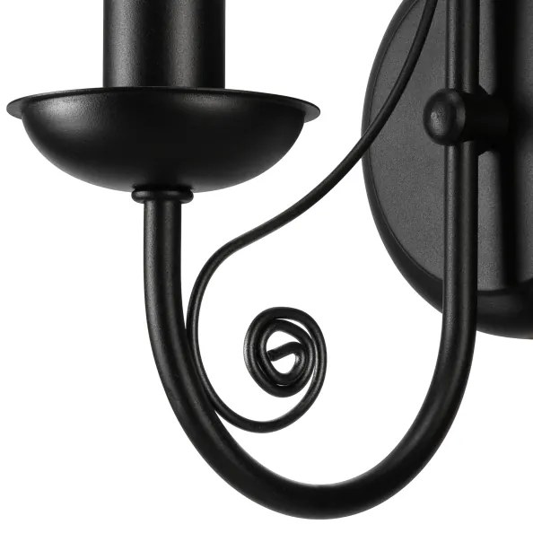 Fali lámpa DONATO 1xE14/40W/230V fekete