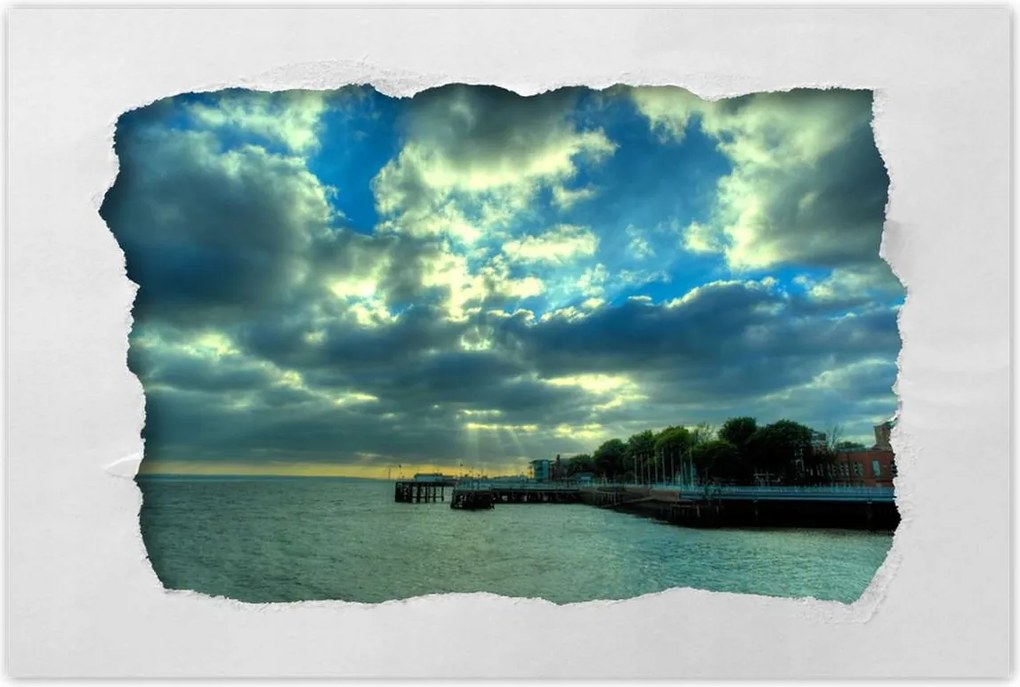 Poszterek 120x80 Naplemente a tengerparton