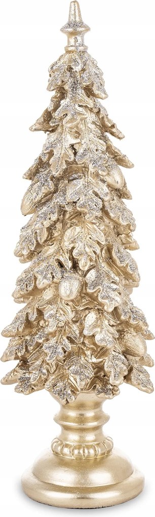 Műanyag karácsonyfa dekoráció pezsgő arany csillámos csillogás