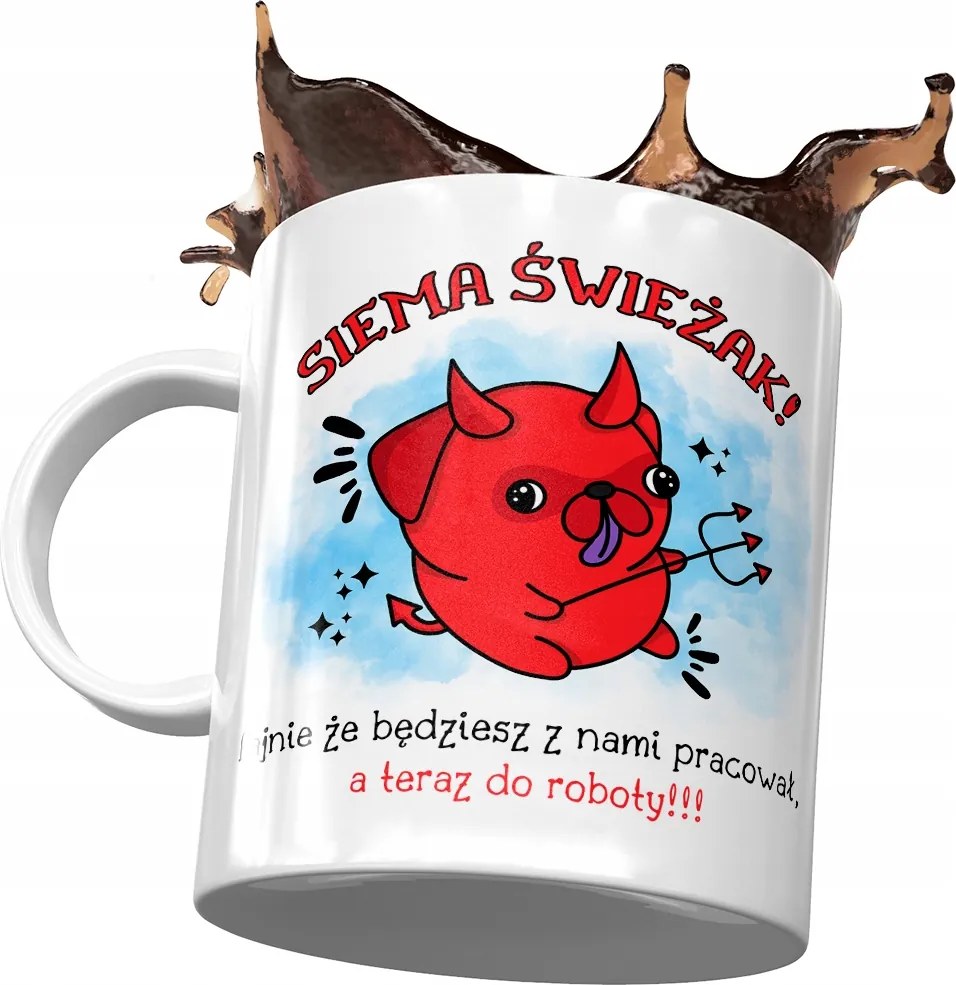 Köszöntő bögre Munkahelyi üdvözlés fényképes nyomtatással