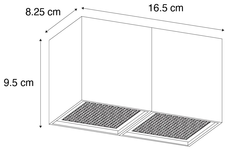 Design spotlámpa arany 2-lámpás - Qubo Honey