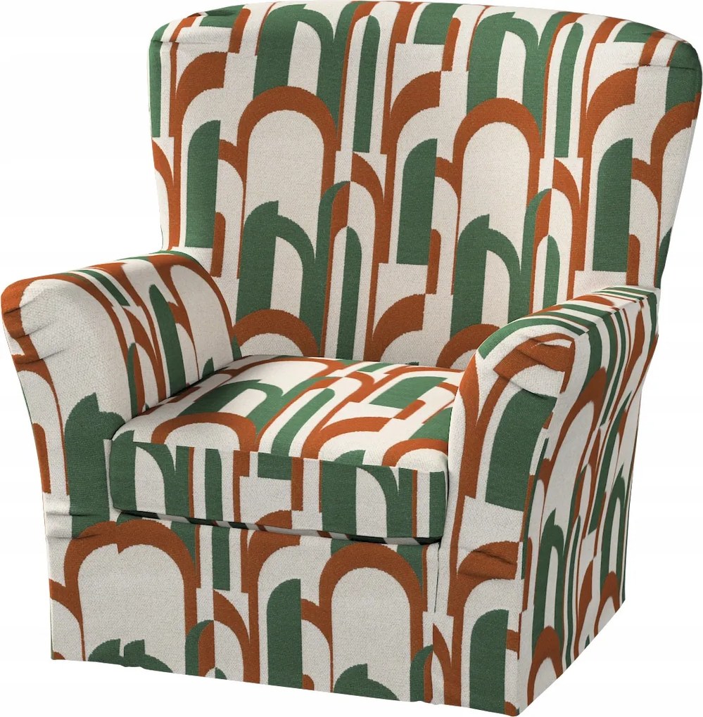 Tomelilla magas fotelhuzat Ikea könyvjelzőkkel, zöld