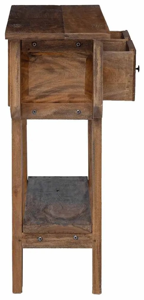 vidaXL vegyes újrahasznosított fa konzolasztal 80 x 35 x 80 cm