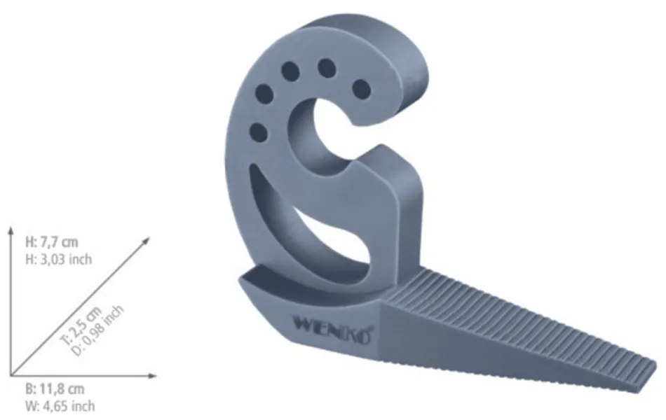 Multi-STOP® szürkéskék ajtó/ablak kitámasztó - Wenko