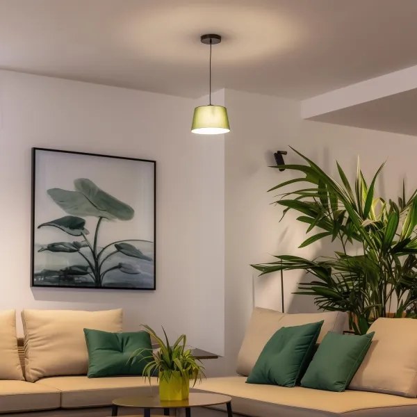 Brilagi - CERIA LED függeszték kábellel 1xE27/40W/230V, átm. 25 cm, zöld