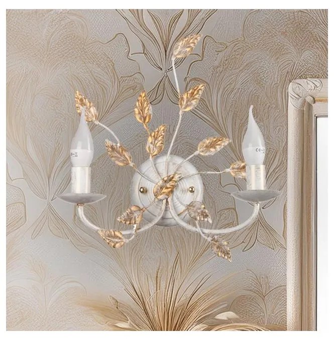 ONLI - Fali lámpa COLLANA 1xE14/6W/230V fehér/arany