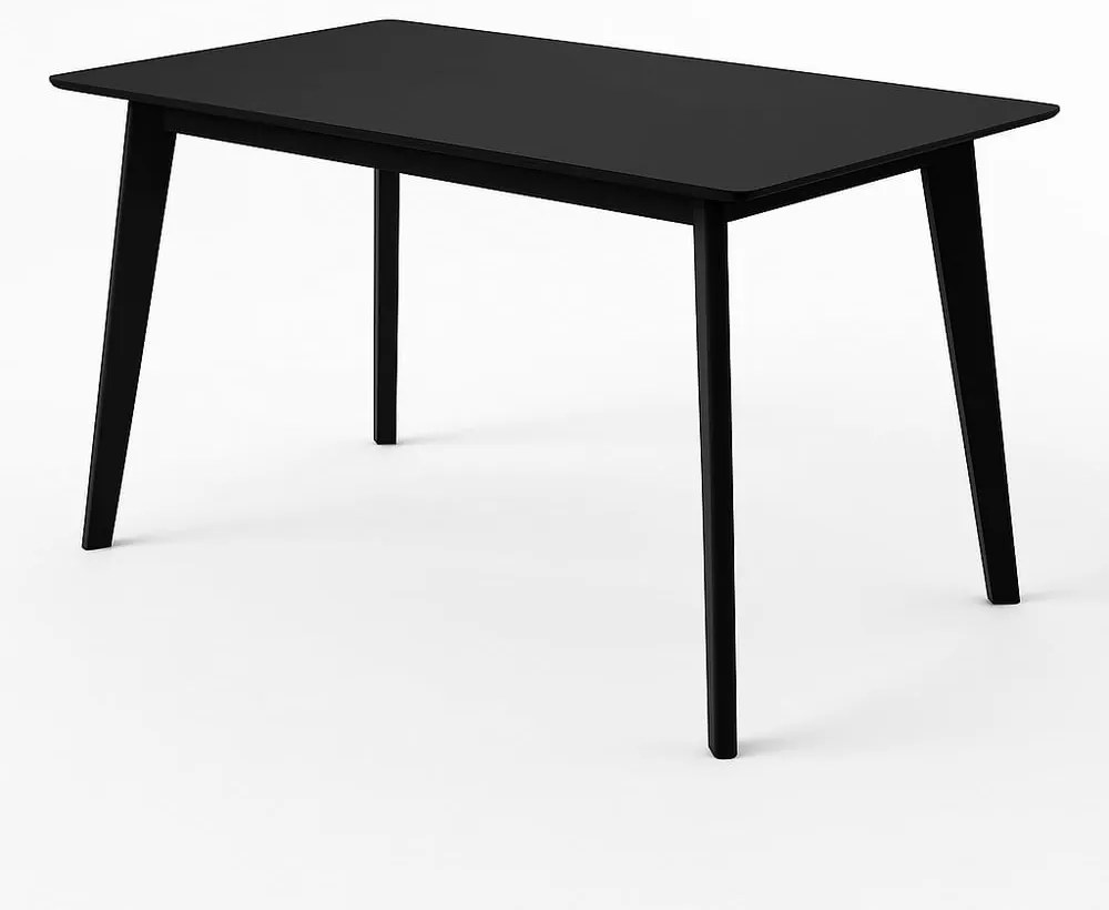 Étkezőasztal fekete asztallappal 70x120 cm Vojens – Bonami Essentials