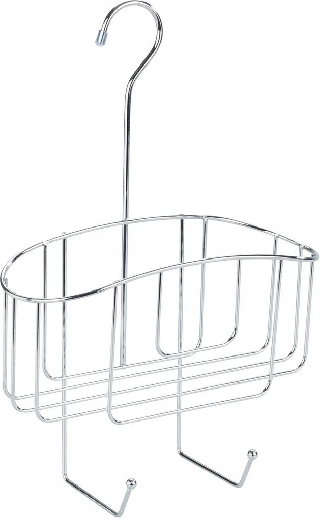 Zuhany Rendszerező Polc Csaptelepre Akasztható Fém Ezüst Kosár