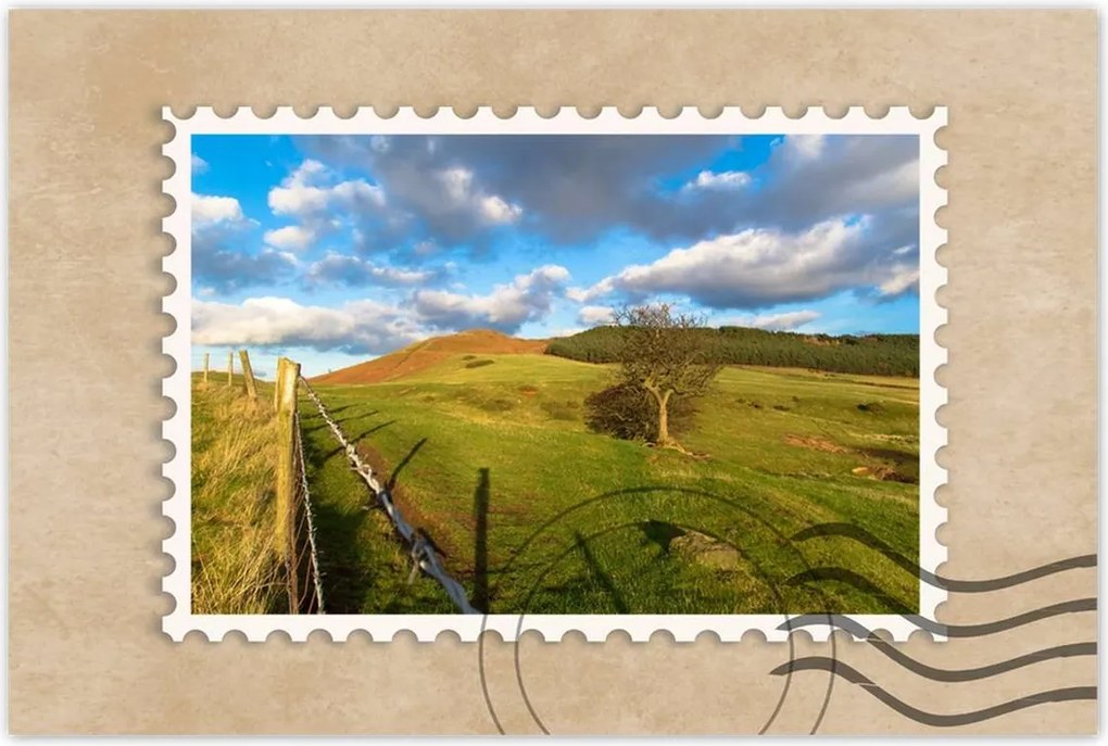 Poszterek 120x80 Tájkép réttel