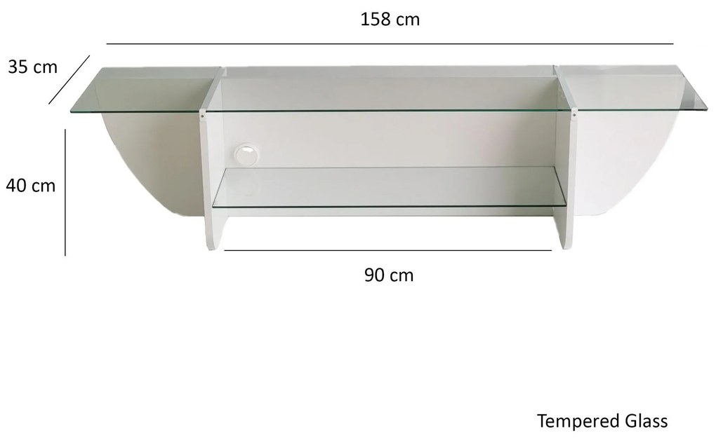 TV asztal Dukoki (fehér) . 1095494
