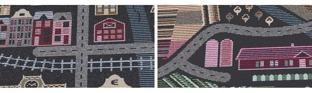 Ülejõe fekete kétoldalas gyerekszőnyeg, 160 x 230 cm - Narma