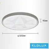 UNIVERSO Mennyezeti lámpa 60w 4800lm 3CCT IP20 ∅580x90mm Fehér