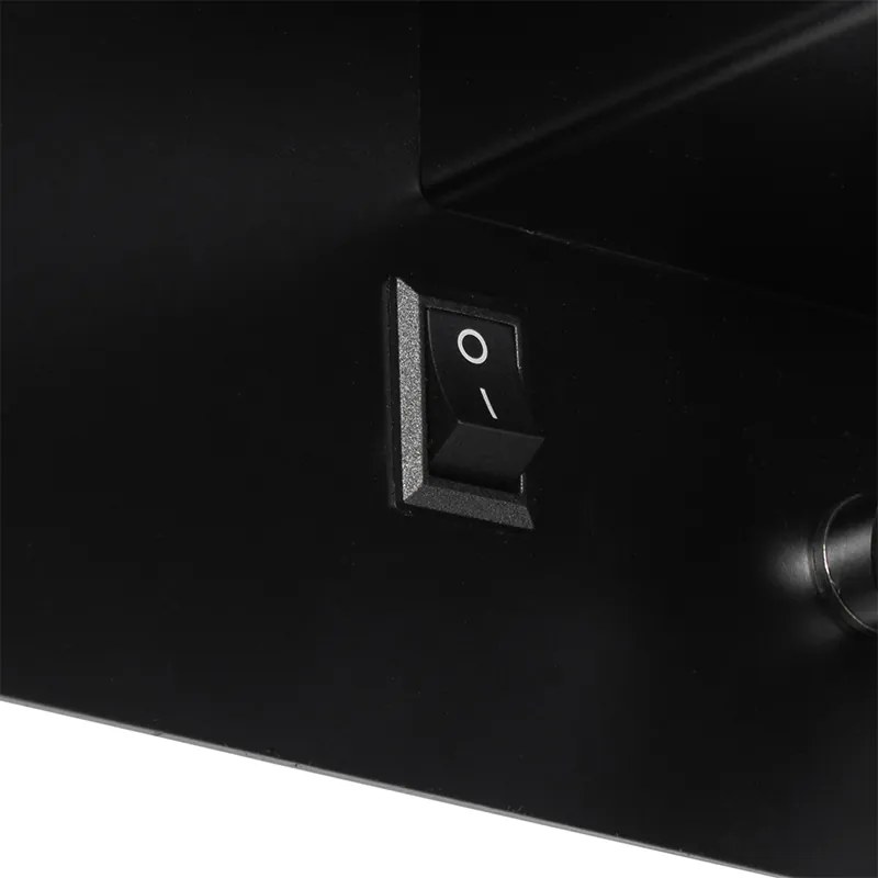Modern fali lámpa fekete, LED-del és USB-vel - Thijs