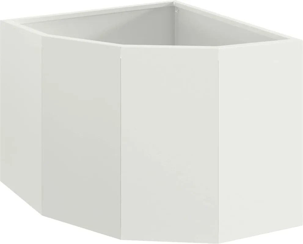 vidaXL Sarok Virágtartó Fehér 45 x 45 x 35 cm Acél