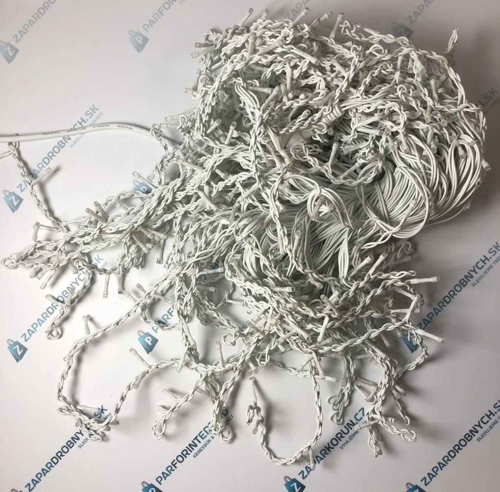 Kültéri karácsonyi LED függöny 25M+ 500LED - warm white