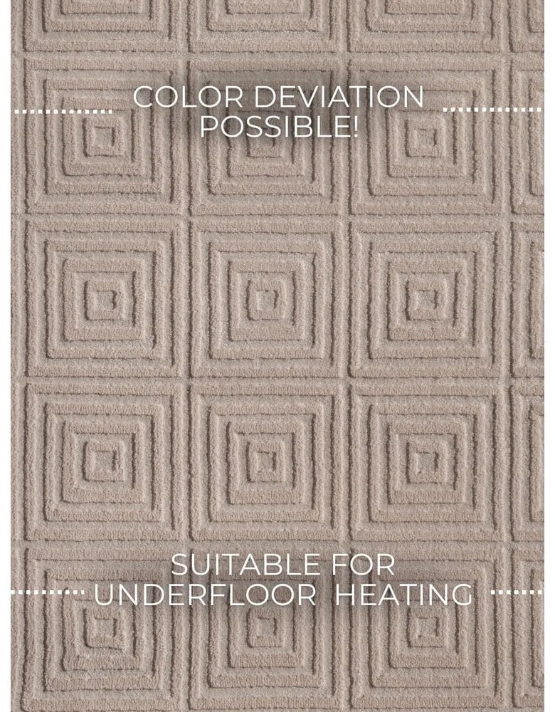 Bézs szőnyeg 120x170 cm Perles Tourmaline – Elle Decoration