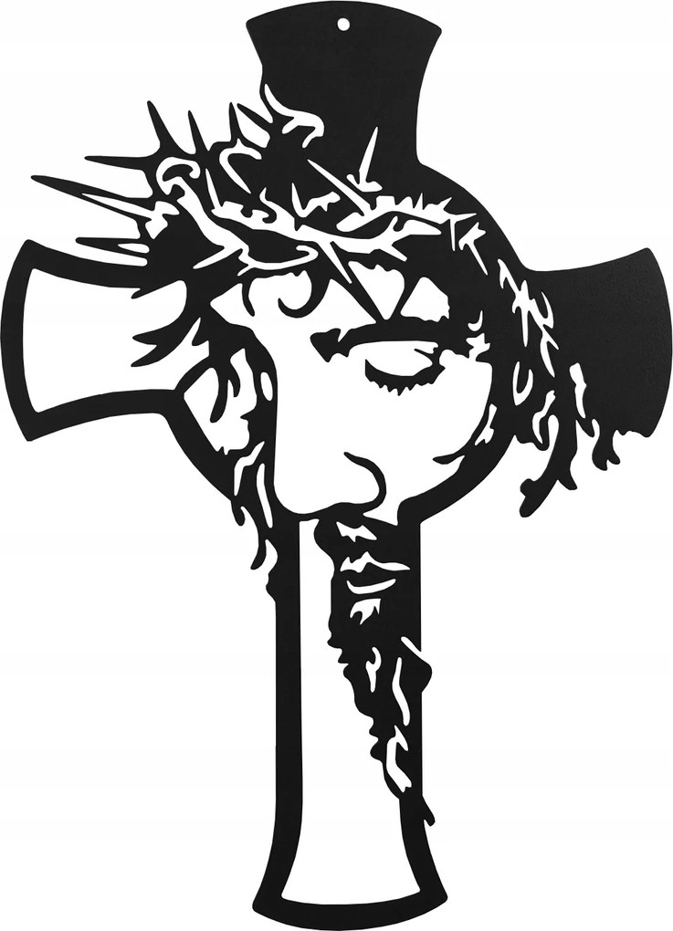 Fém Kereszt falikép 35cm TW3