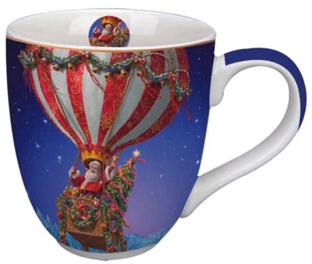 Télapós karácsonyi nagy porcelán bögre 1000 ml