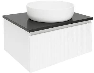 Fürdőszobaszekrény a mosdókagyló alá SAT Evolution 58x30x44,8 cm fehér matt SATEVO60WMTK