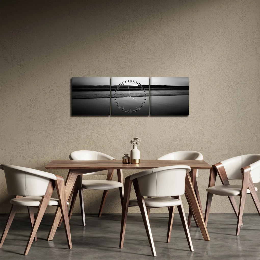 Tájkép (órával) (90x30 cm)