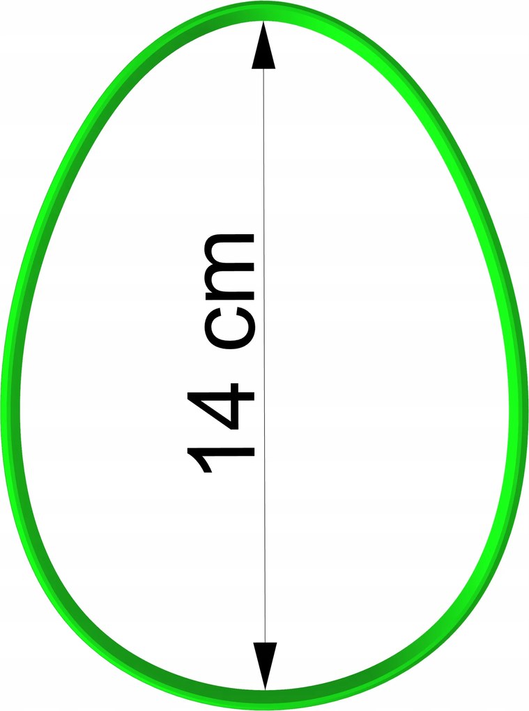 Húsvéti Forma Mézeskalács lyukasztó Húsvéti Tojás 14cm
