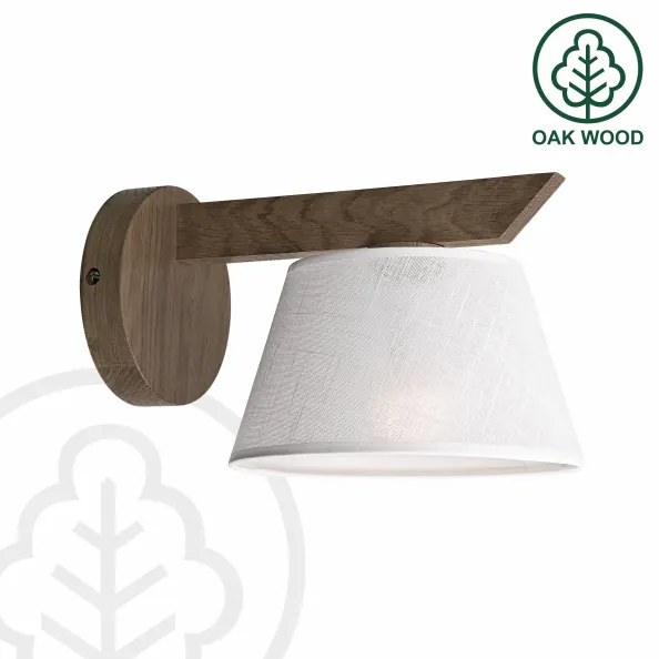 Brilagi - LED fali lámpa ANTHONY 1xE14/40W/230V diófa/fehér