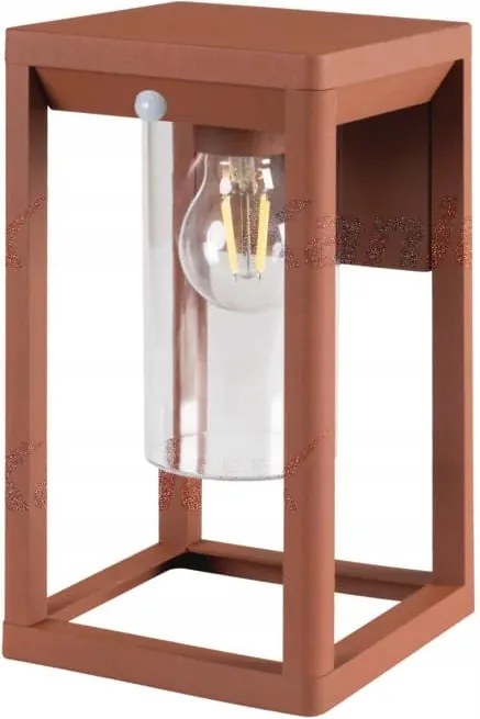 Kültéri fali lámpa barna 15W érzékelővel Kanlux