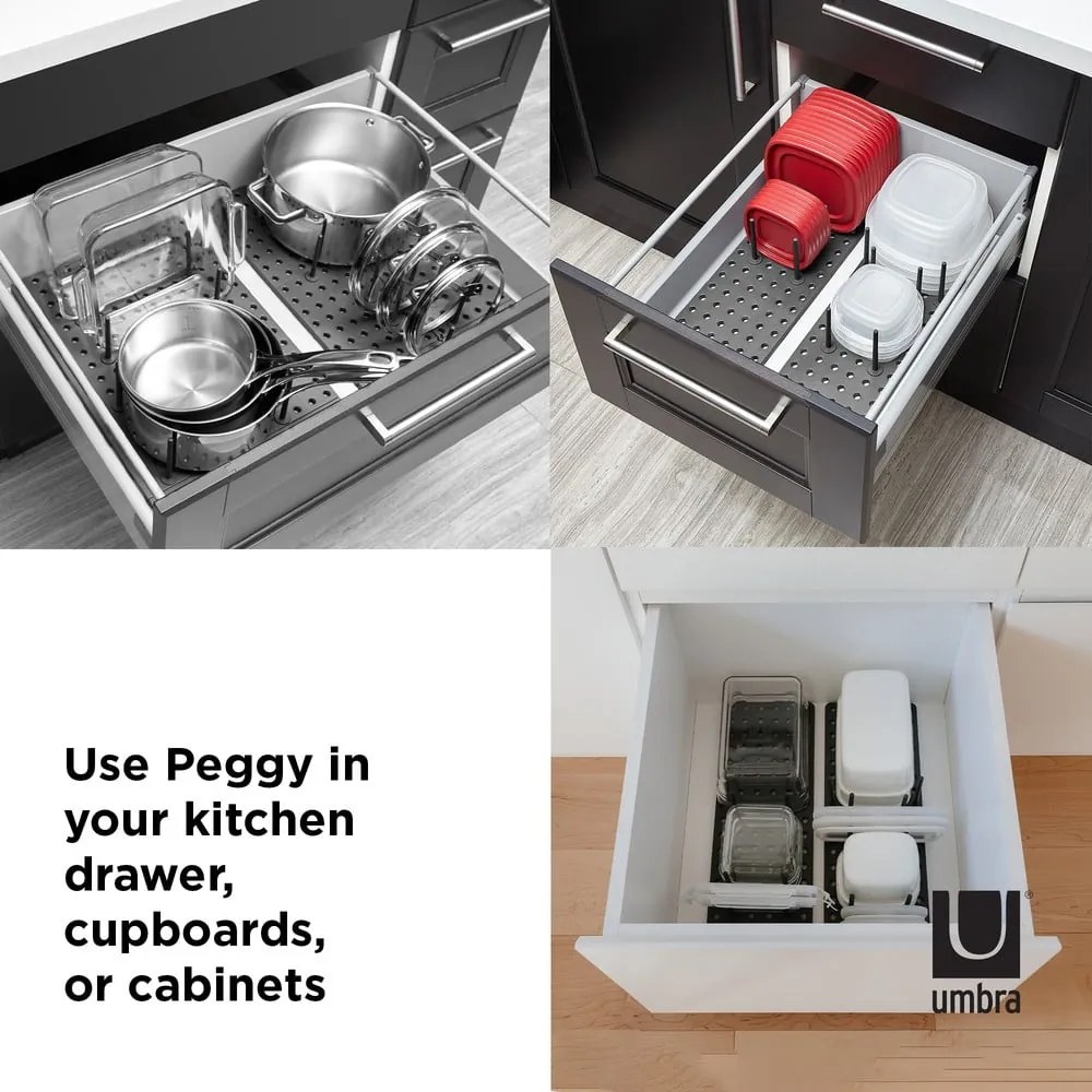 Fedő- és serpenyőtartó állvány szett 2 db-os Peggy – Umbra