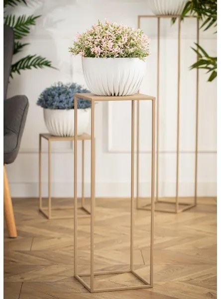 Virágállvány 70x24 cm bézs