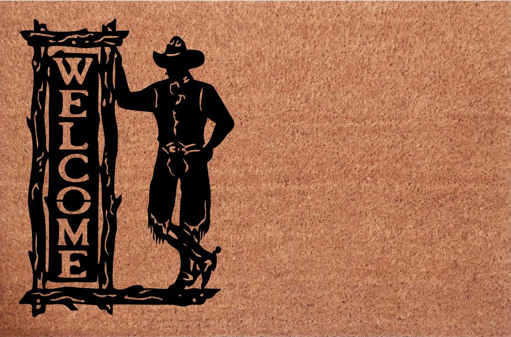 Lábtörlő az ajtó alatt Welcome Cowboy Vadnyugat Ajándék