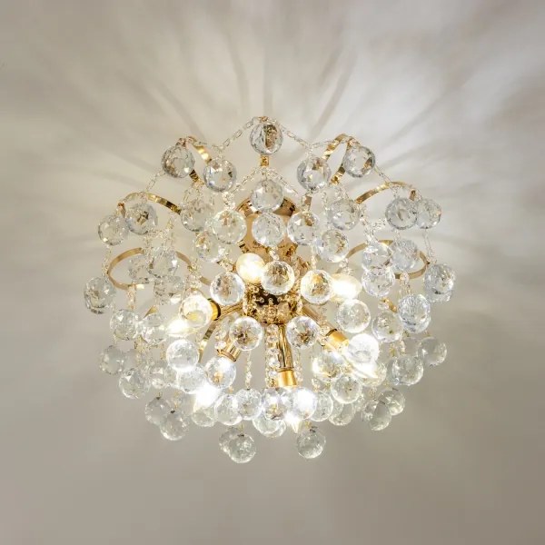 Brilagi - Felületre szerelhető csillár CRYSTAL 6xE14/60W/230V arany