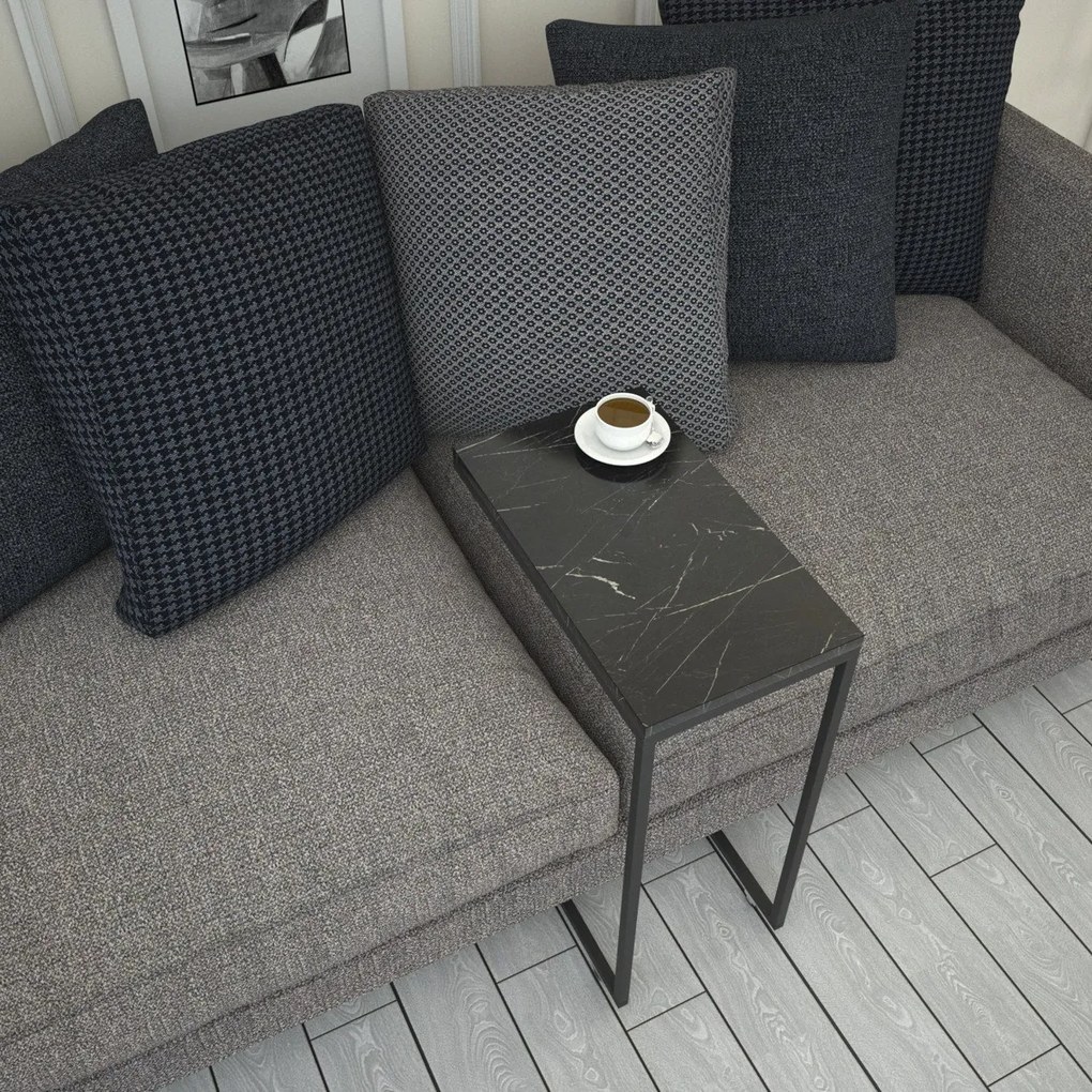 Callen Black Marble kisasztal