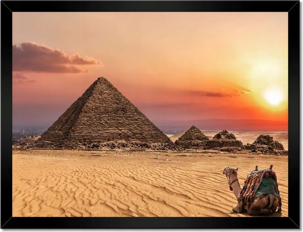 Poszterek keretben 40x30 Menkaure piramis Egyiptom