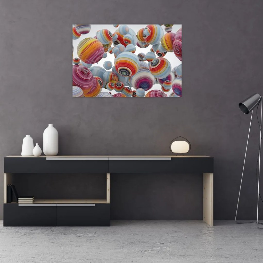 Festett gömbök képe (90x60 cm)