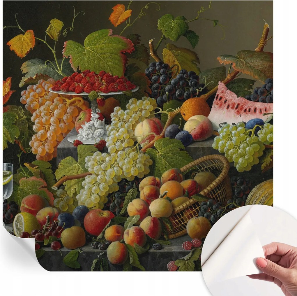 Design fali fotótapéta öntapadós gyümölcsös kompozíció 250x250