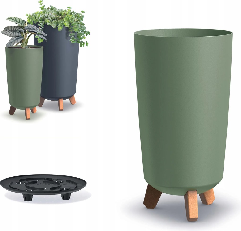 Kerek virágtartó lábakkal Gracia Tubus Slim DGTL240