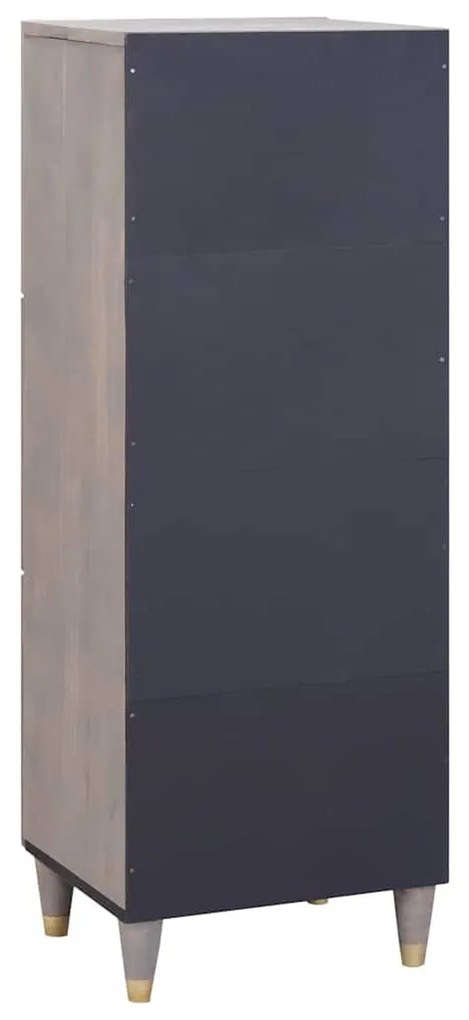 Magasfiú Szürke és Arany 40 x 33.5 x 110 cm Tömör mangófa