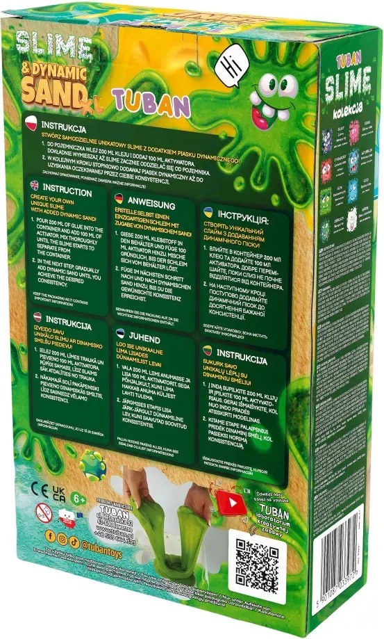 Tuban slime és kinetikus homok szett szett XL