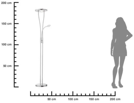 Leuchten Direkt 11778-55-LED Dimmelhető lámpa HELIA LED/16,8W/230V + 2xLED/3,8W