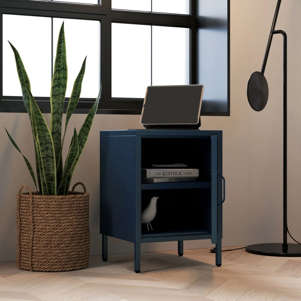 Éjjeliszekrény MIA, 424 x 595 x 400 mm, Modern: sötétkék