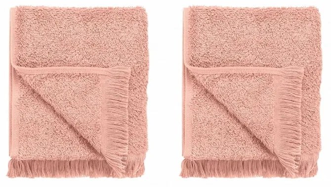 Rózsaszín pamut törölköző szett 2 db-os 30x50 cm FRINO – Blomus