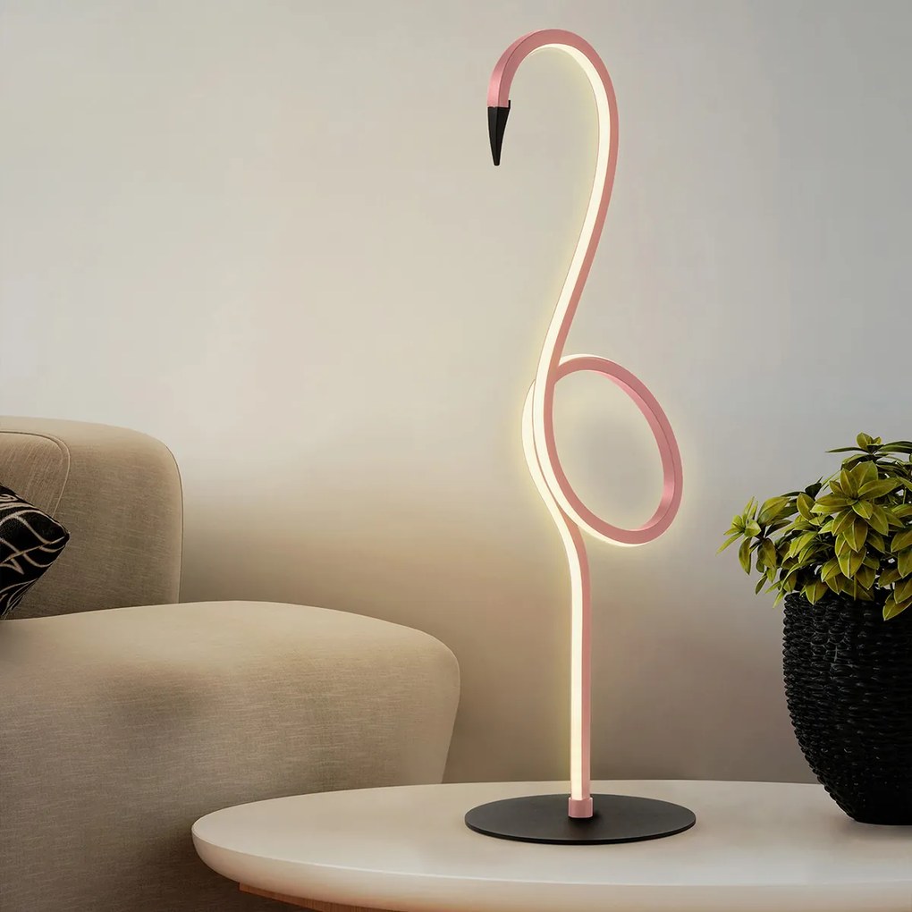 Elstead modern asztali lámpa flamingo rózsaszín elsflamingo-tl-pnk