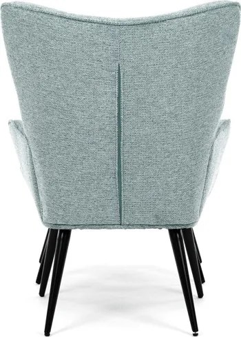 Relaxációs fotel, kék, bársony kárpit, AK-303 BLUE2