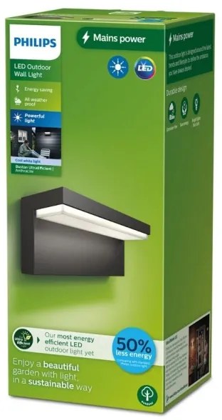 Philips - LED Kültéri fali lámpa BUSTAN LED/3,8W/230V 4000K IP44