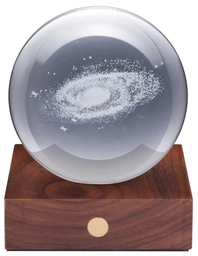 Asztali lámpácska 3D lézerrel készült mintával, többféle - Gingko Motiv: galaxie