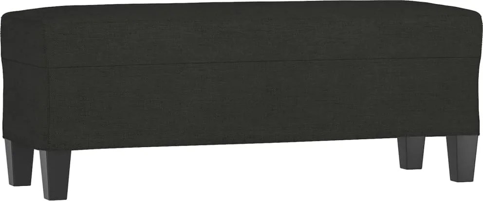 vidaXL fekete szövet pad 100 x 35 x 41 cm